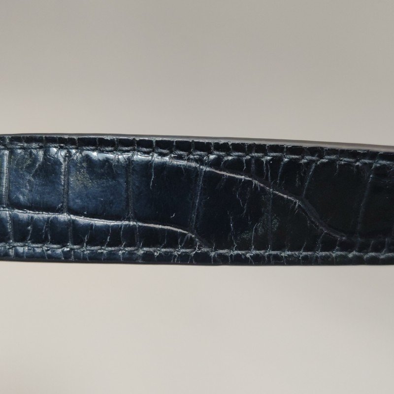 Saint Laurent Manhattan牛皮鱷魚紋肩包-23