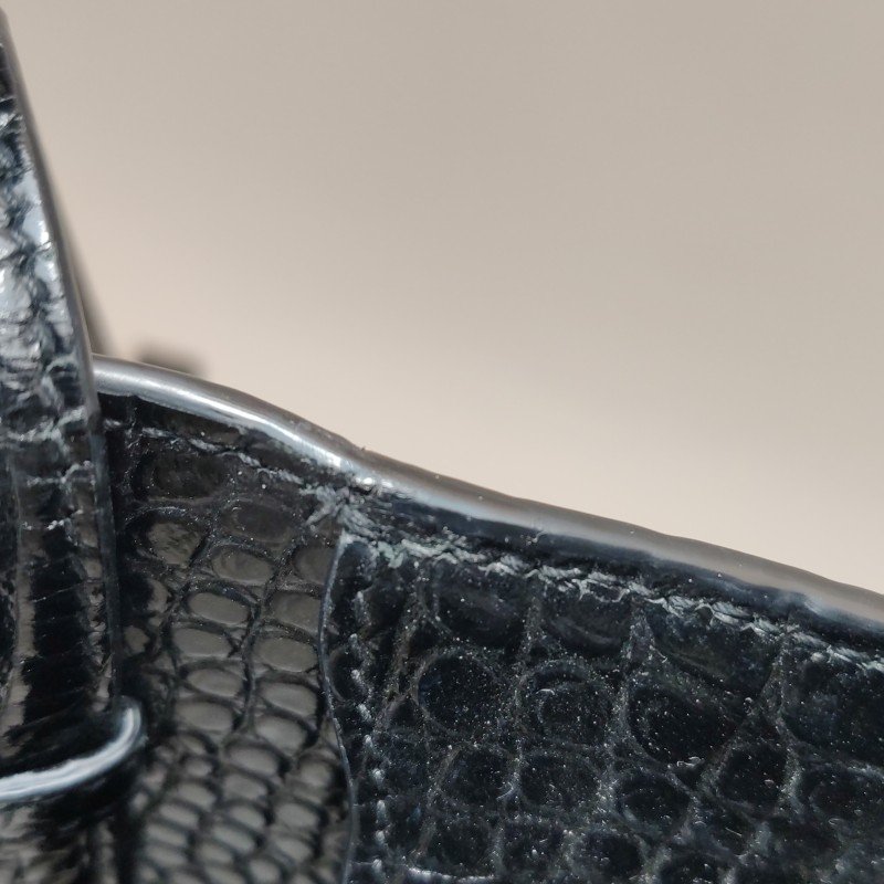 Saint Laurent Manhattan牛皮鱷魚紋肩包-24