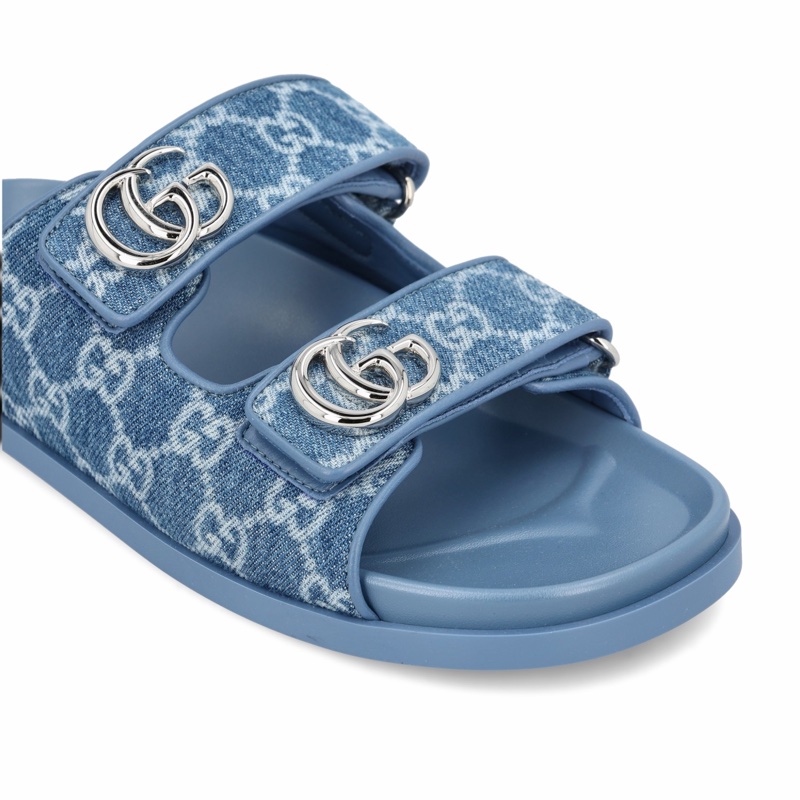 Gucci 女士 雙帶平底涼拖鞋36 36.5 37 37.5 38 38.5 39 39.5 40 41碼-1