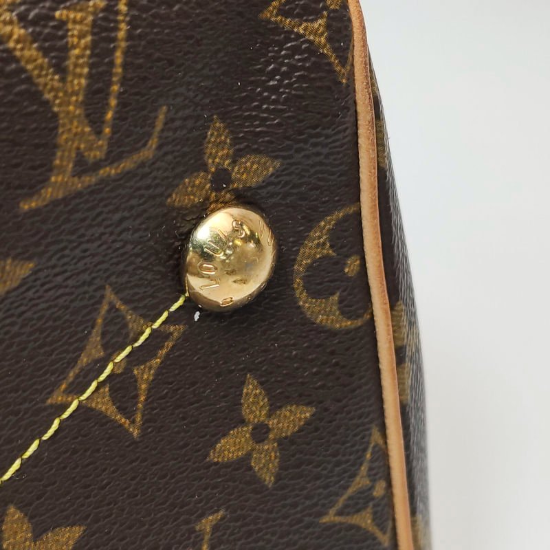 Louis Vuitton (LV)Tivoli大號植革Monogram印花褶襉肩包-12