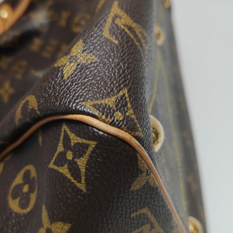 Louis Vuitton (LV)Tivoli大號植革Monogram印花褶襉肩包-13