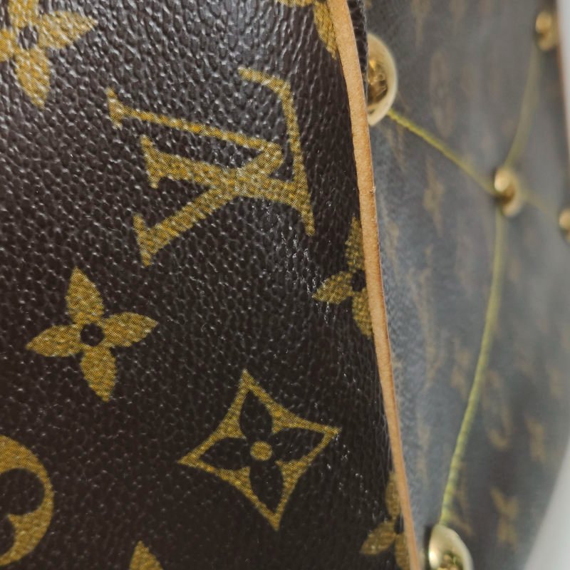 Louis Vuitton (LV)Tivoli大號植革Monogram印花褶襉肩包-23