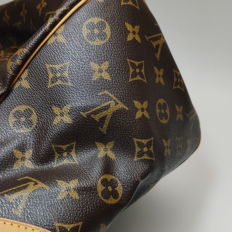 Louis Vuitton (LV)Tivoli大號植革Monogram印花褶襉肩包-26