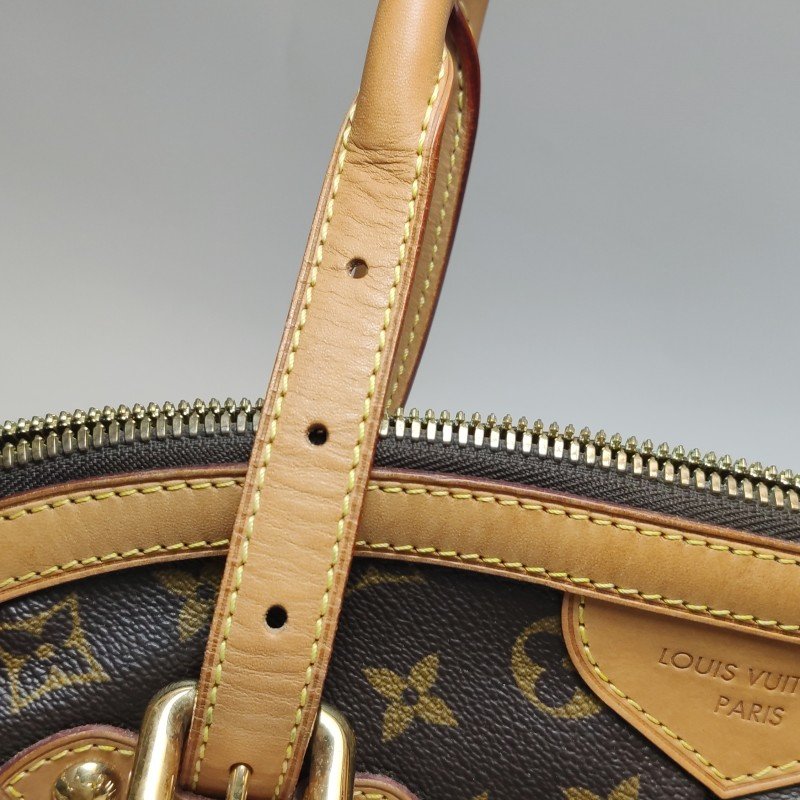 Louis Vuitton (LV)Tivoli大號植革Monogram印花褶襉肩包-29