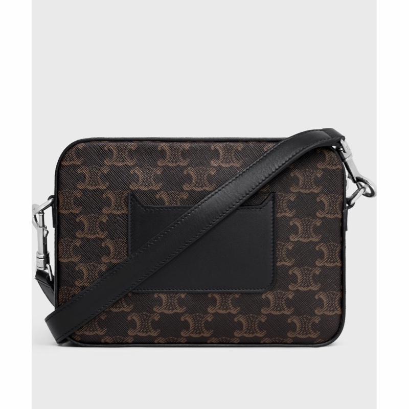 Celine 男士 TRIOMPHE CANVAS 拉鍊單肩包均碼碼小號、20.5cm*5cm*15cm-2