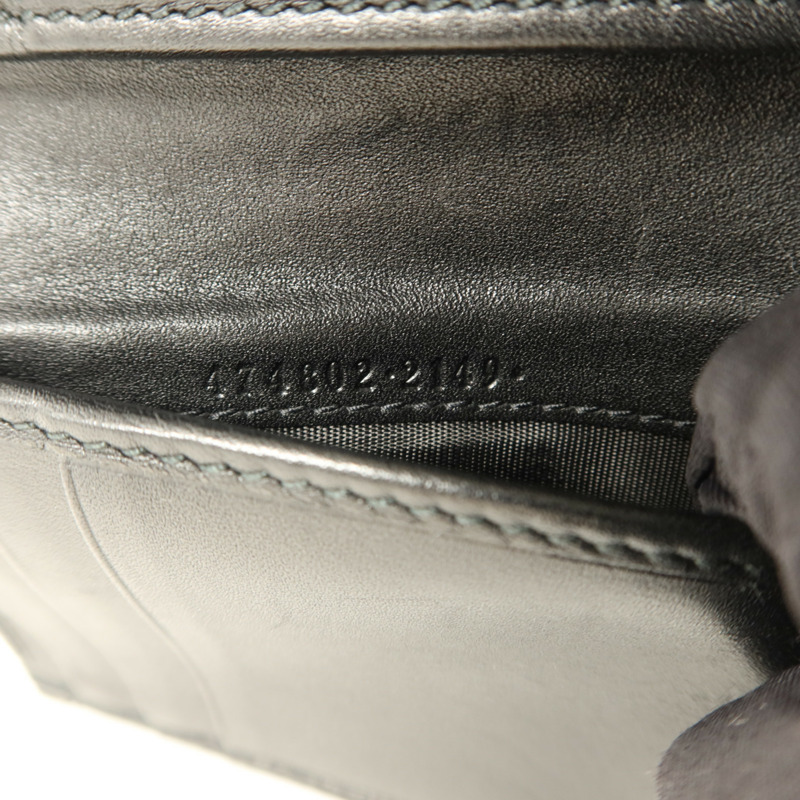 GUCCI 牛皮皮革GG Marmont Wallet金扣錢包-8