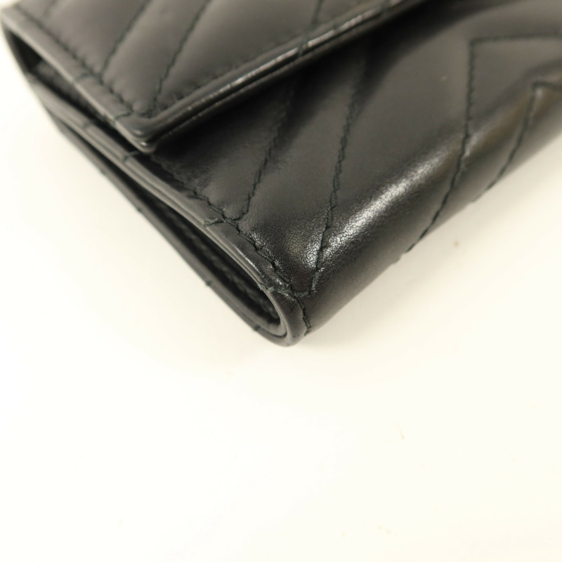 GUCCI 牛皮皮革GG Marmont Wallet金扣錢包-12