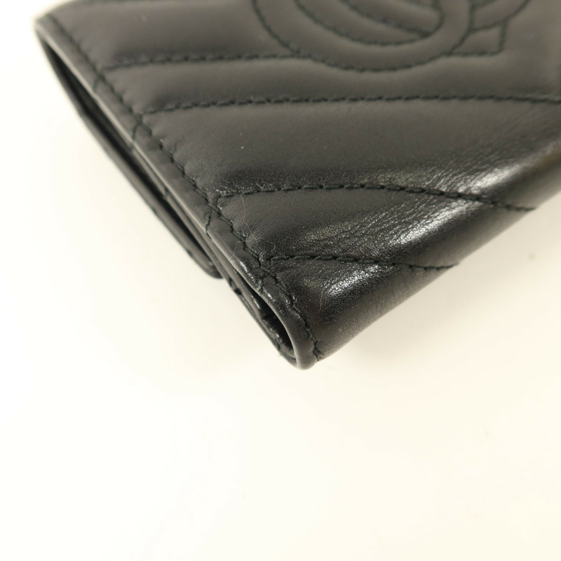 GUCCI 牛皮皮革GG Marmont Wallet金扣錢包-14