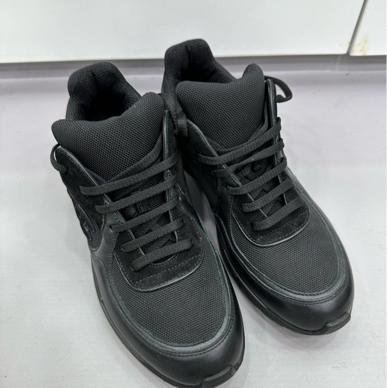 Chanel香奈兒黑色繫帶運動鞋-3