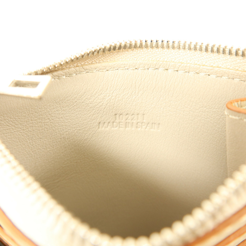 LOEWE 牛皮皮革Anagram Card Holder銀扣卡片套-6