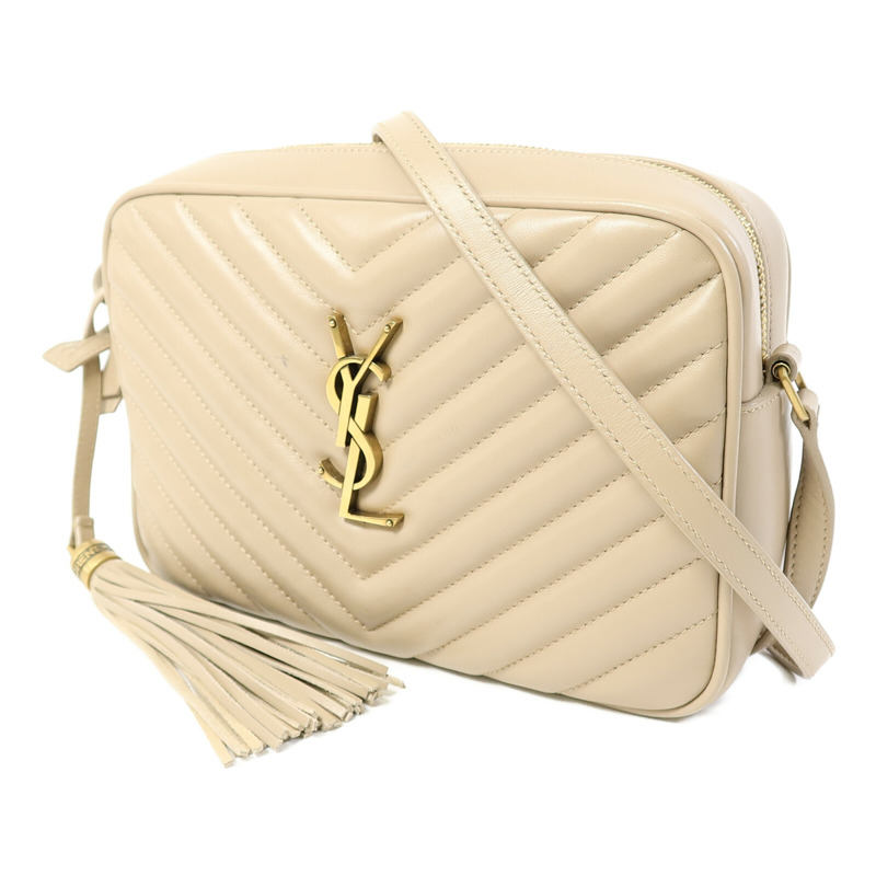 SAINT LAURENT 牛皮皮革LOU Monogram Camera Shoulder Bag金扣肩背袋-1