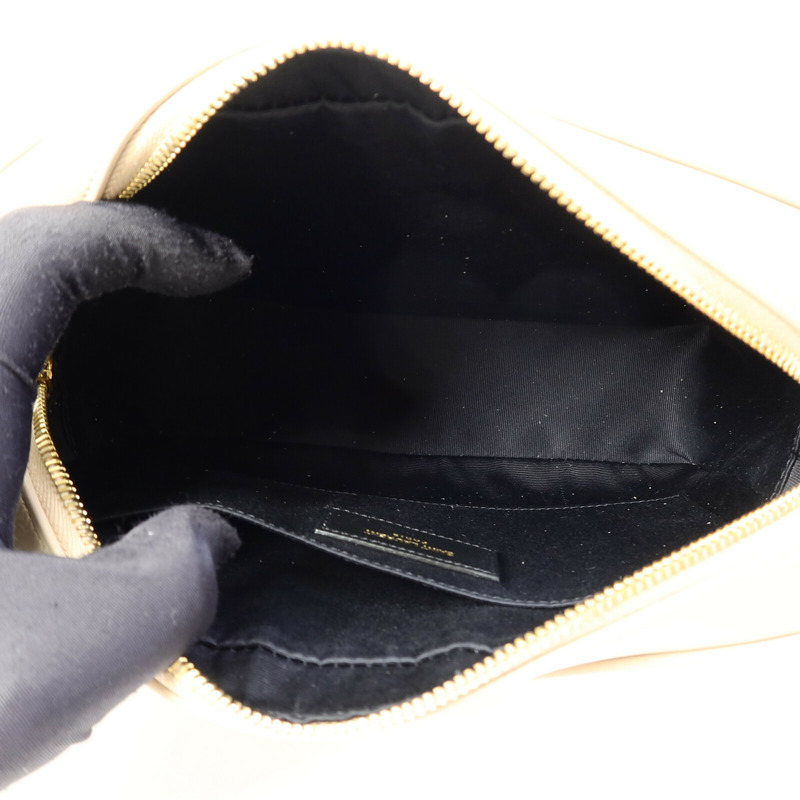 SAINT LAURENT 牛皮皮革LOU Monogram Camera Shoulder Bag金扣肩背袋-4