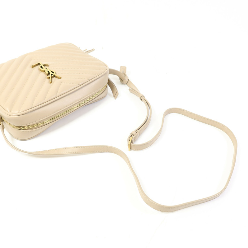 SAINT LAURENT 牛皮皮革LOU Monogram Camera Shoulder Bag金扣肩背袋-8