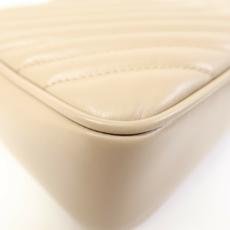 SAINT LAURENT 牛皮皮革LOU Monogram Camera Shoulder Bag金扣肩背袋-12