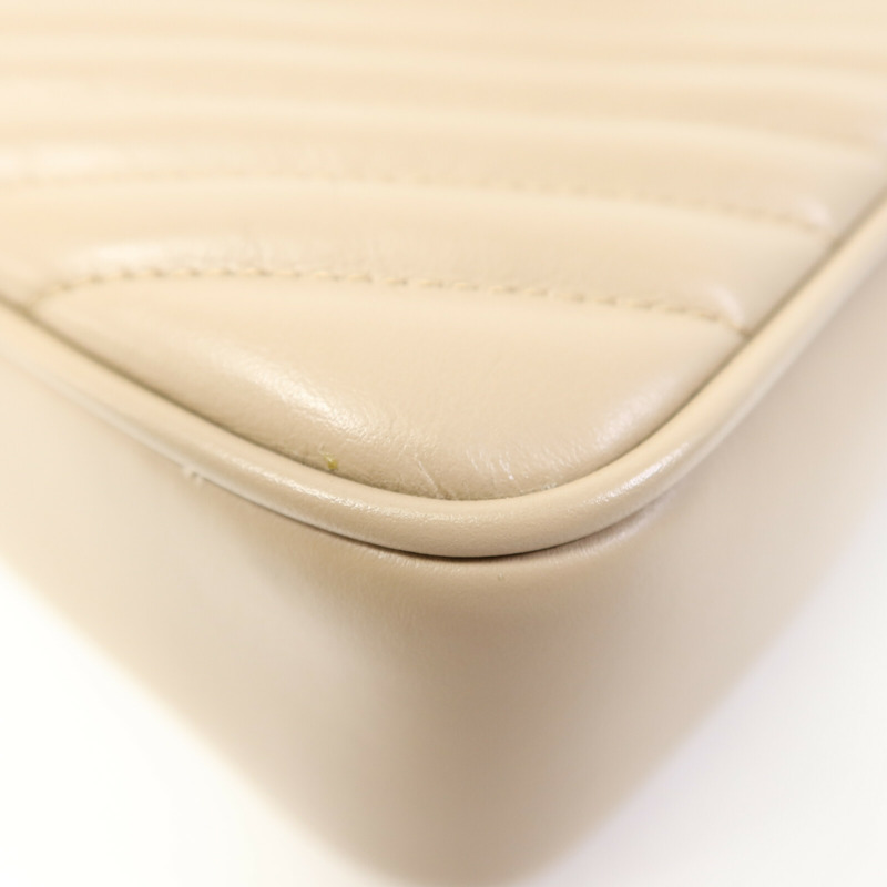 SAINT LAURENT 牛皮皮革LOU Monogram Camera Shoulder Bag金扣肩背袋-13