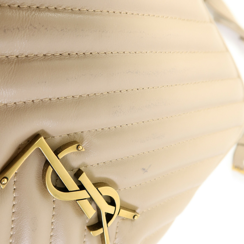 SAINT LAURENT 牛皮皮革LOU Monogram Camera Shoulder Bag金扣肩背袋-14