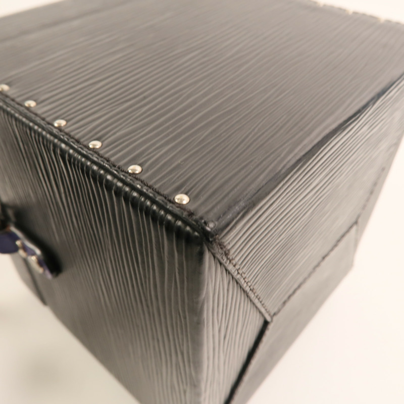 LOUIS VUITTON Epi Bleecker Box銀扣手挽袋-11