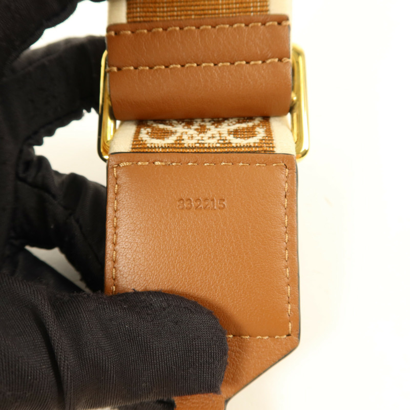 LOEWE 帆布/牛皮皮革Shoulder Strap肩帶-6