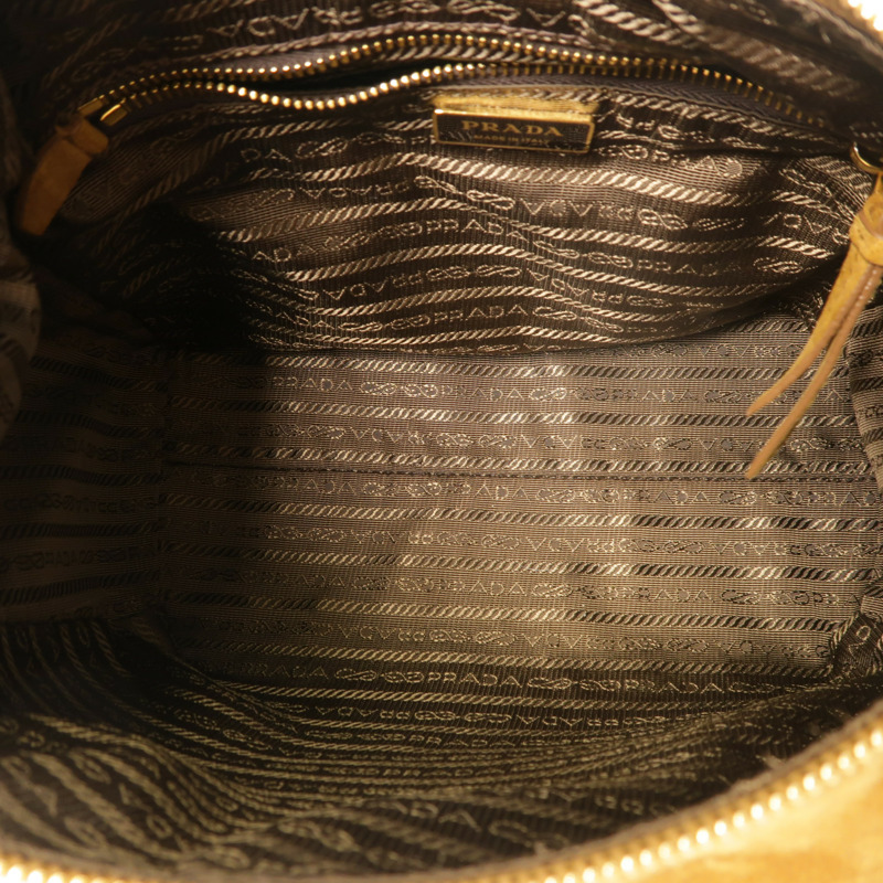 PRADA 麂皮皮革Aimee Bag手挽肩背兩用袋-4