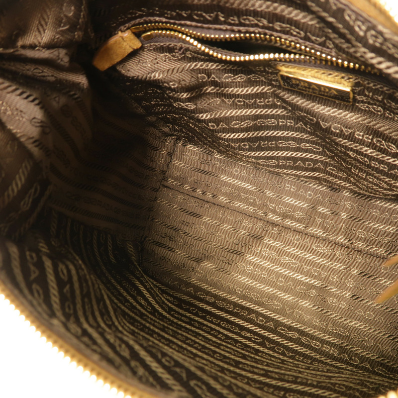 PRADA 麂皮皮革Aimee Bag手挽肩背兩用袋-5