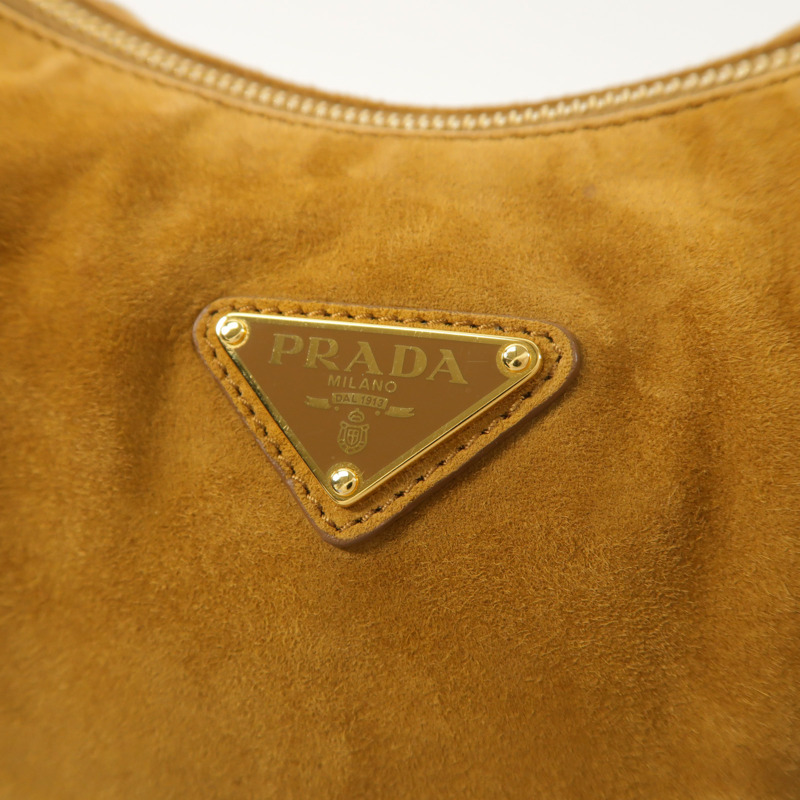 PRADA 麂皮皮革Aimee Bag手挽肩背兩用袋-9