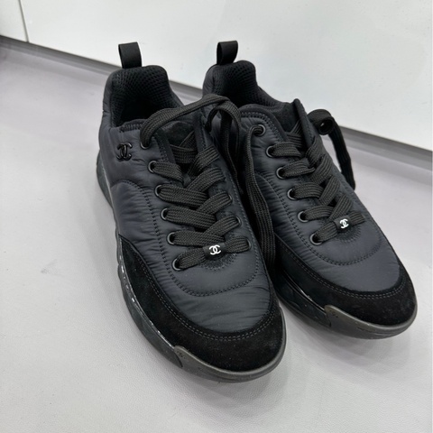 Chanel香奈兒 黑色運動鞋休閒鞋 39.5碼