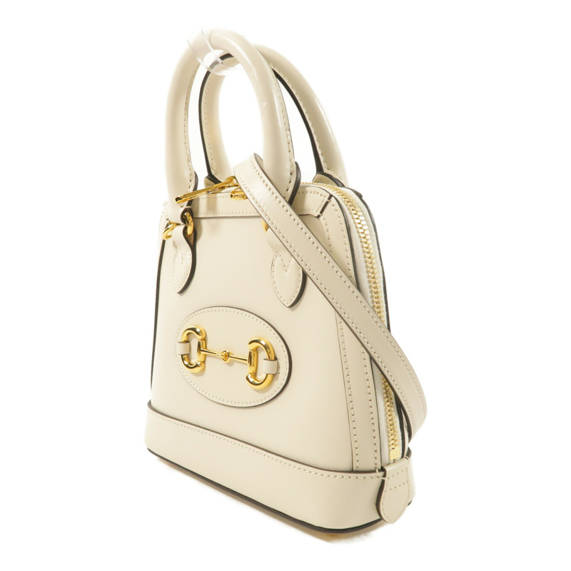 GUCCI 牛皮皮革Horsebit 1955手挽肩背兩用袋-2