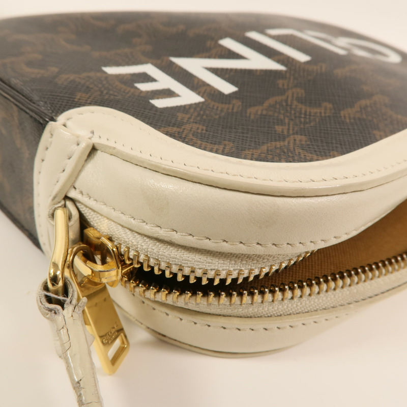 CELINE 塗層帆布Camera Bag金扣肩背袋-13