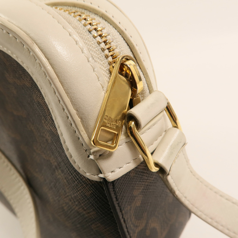 CELINE 塗層帆布Camera Bag金扣肩背袋-14