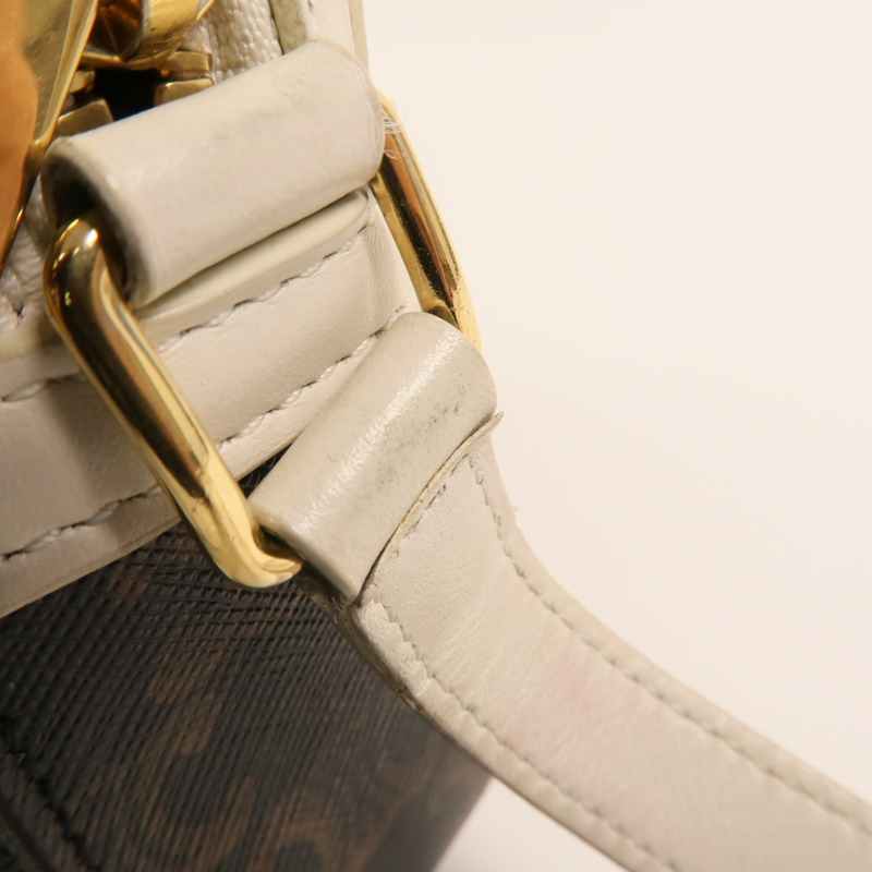 CELINE 塗層帆布Camera Bag金扣肩背袋-15