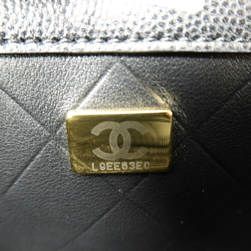 CHANEL 牛皮皮革Half Moon Flap Messenger Bag金扣鏈帶肩背袋-6