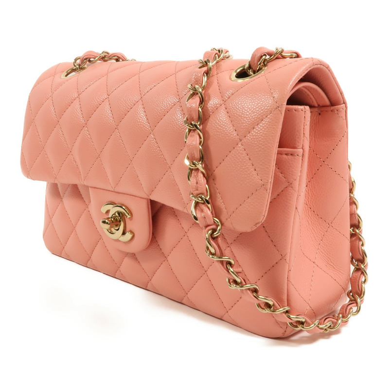 CHANEL 牛皮皮革Classic 25金扣鏈帶肩背袋-2