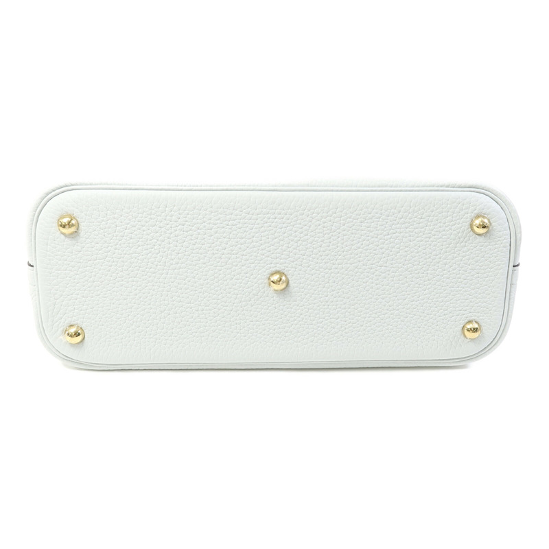 HERMES Togo皮革Bolide 31金扣手挽肩背兩用袋Blue Glacier-3