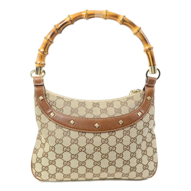 GUCCI GG帆布Bamboo Hand Bag手挽袋-2