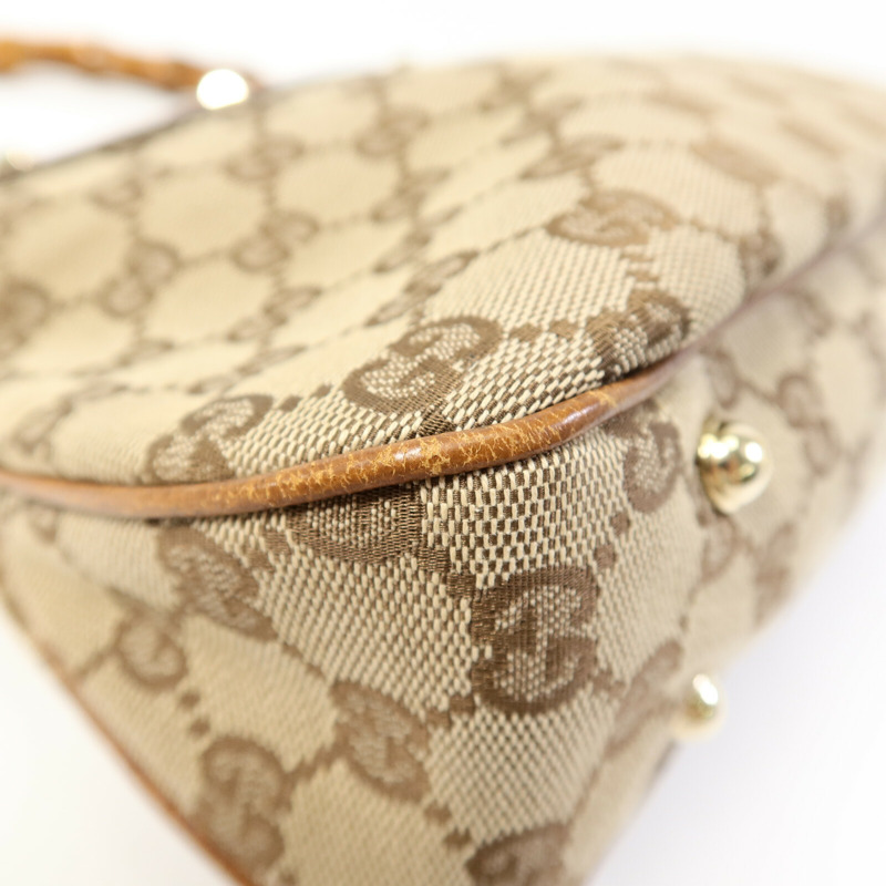 GUCCI GG帆布Bamboo Hand Bag手挽袋-8