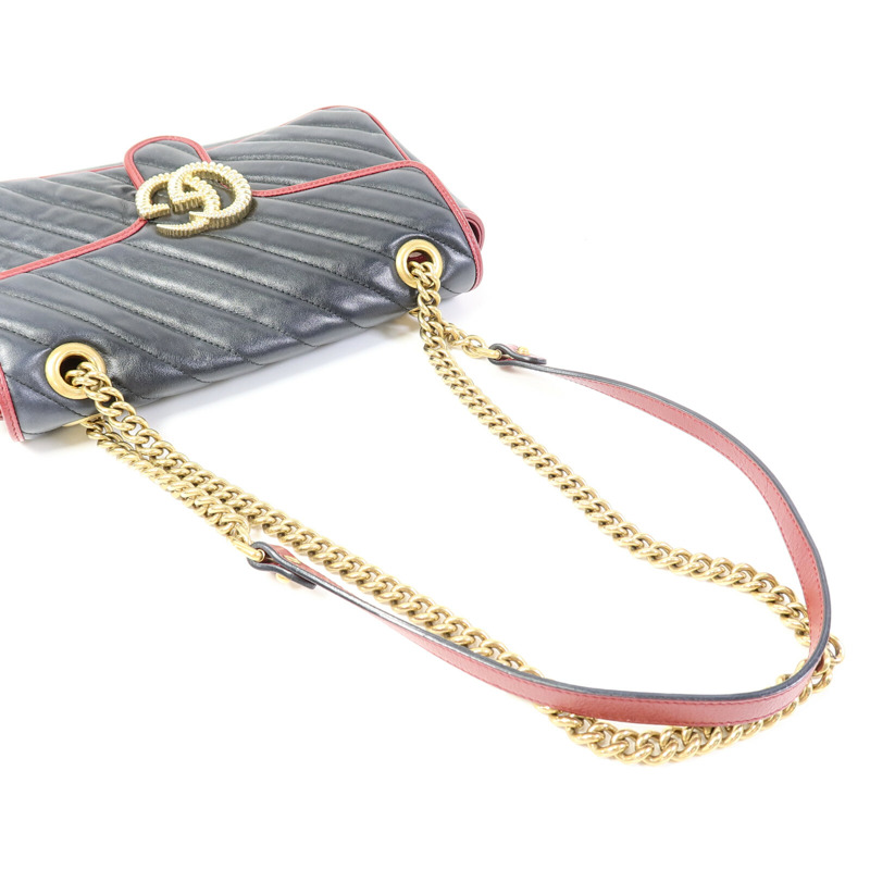 GUCCI GG Marmont Shoulder Bag鏈帶肩背袋-7
