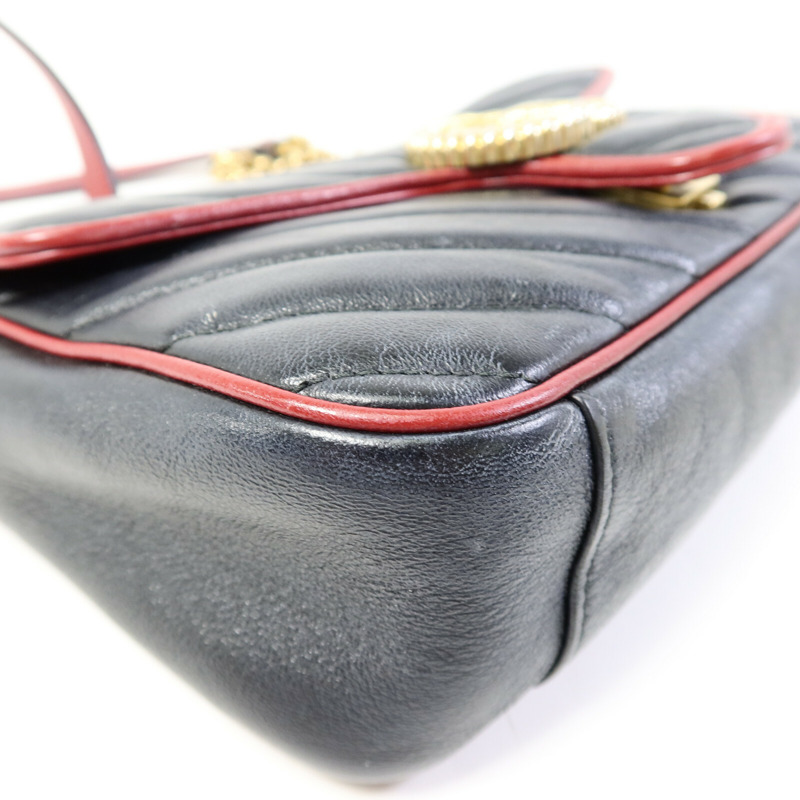 GUCCI GG Marmont Shoulder Bag鏈帶肩背袋-9