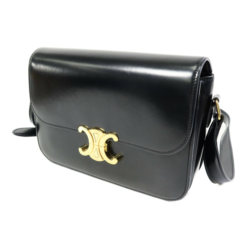 CELINE 牛皮皮革Triomphe Box肩背袋-1