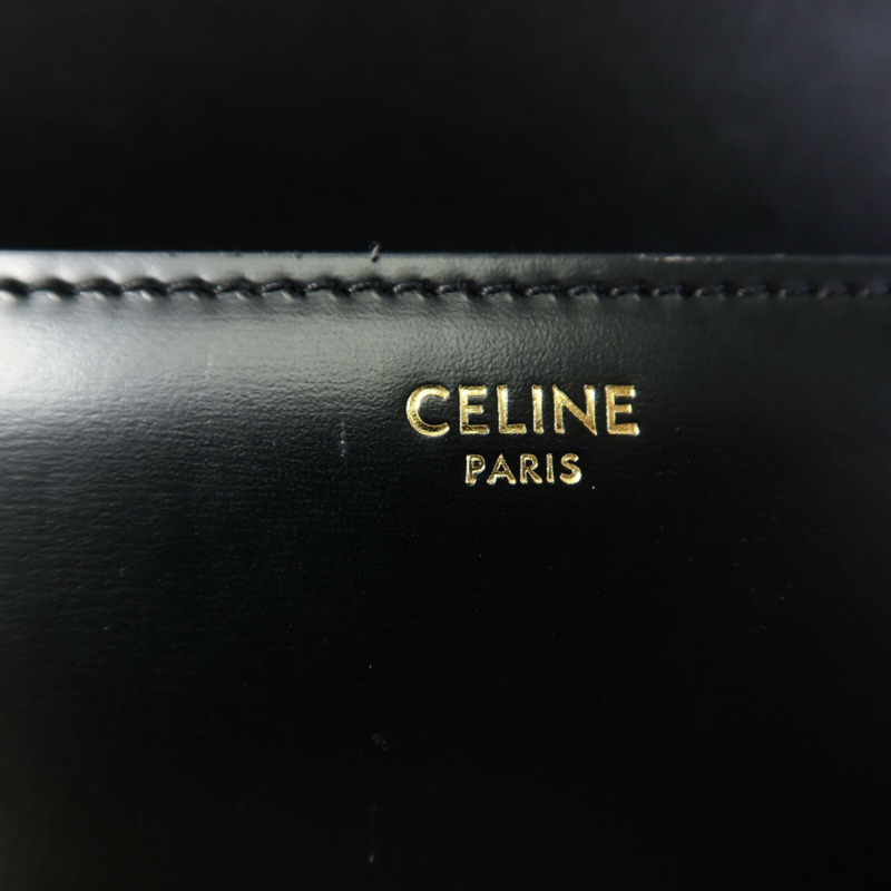 CELINE 牛皮皮革Triomphe Box肩背袋-5