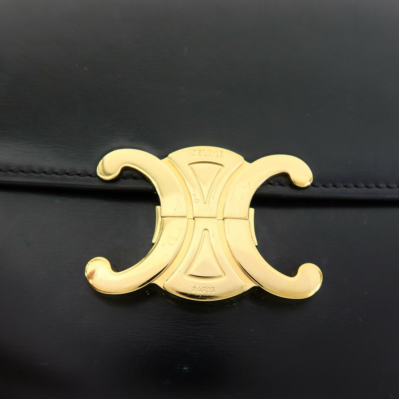 CELINE 牛皮皮革Triomphe Box肩背袋-7