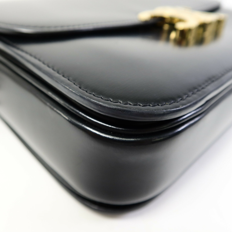 CELINE 牛皮皮革Triomphe Box肩背袋-10