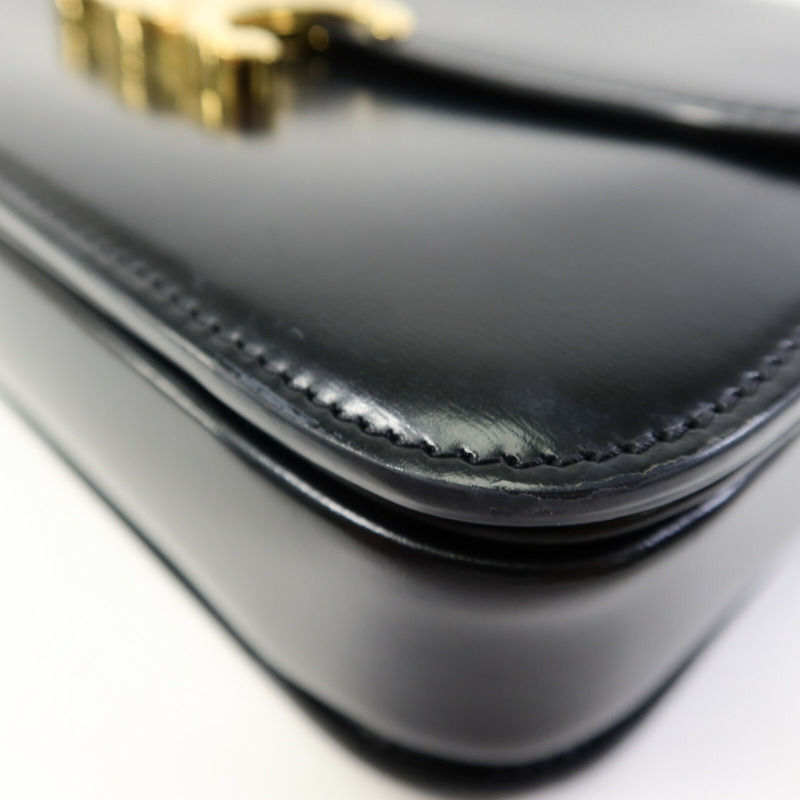 CELINE 牛皮皮革Triomphe Box肩背袋-11