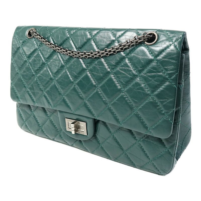 CHANEL 牛皮皮革2.55 Jumbo 鏈帶肩背袋-1