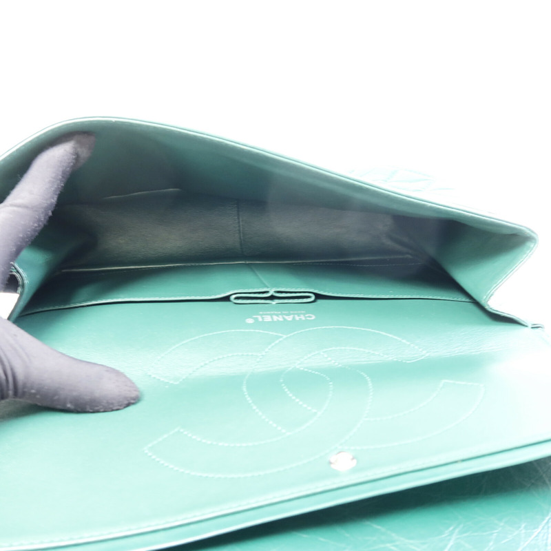 CHANEL 牛皮皮革2.55 Jumbo 鏈帶肩背袋-4