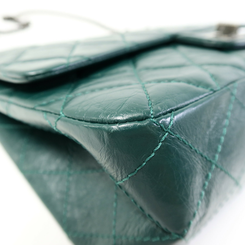 CHANEL 牛皮皮革2.55 Jumbo 鏈帶肩背袋-10