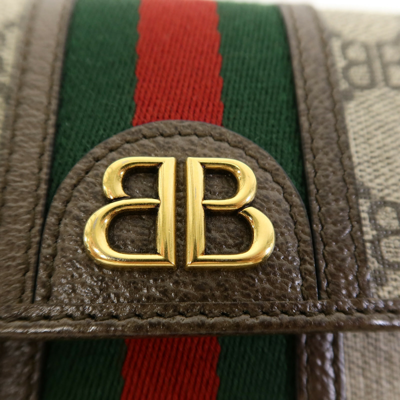BALENCIAGA 塗層帆布GuccixBalenciaga Shoulder Bag肩背袋-6