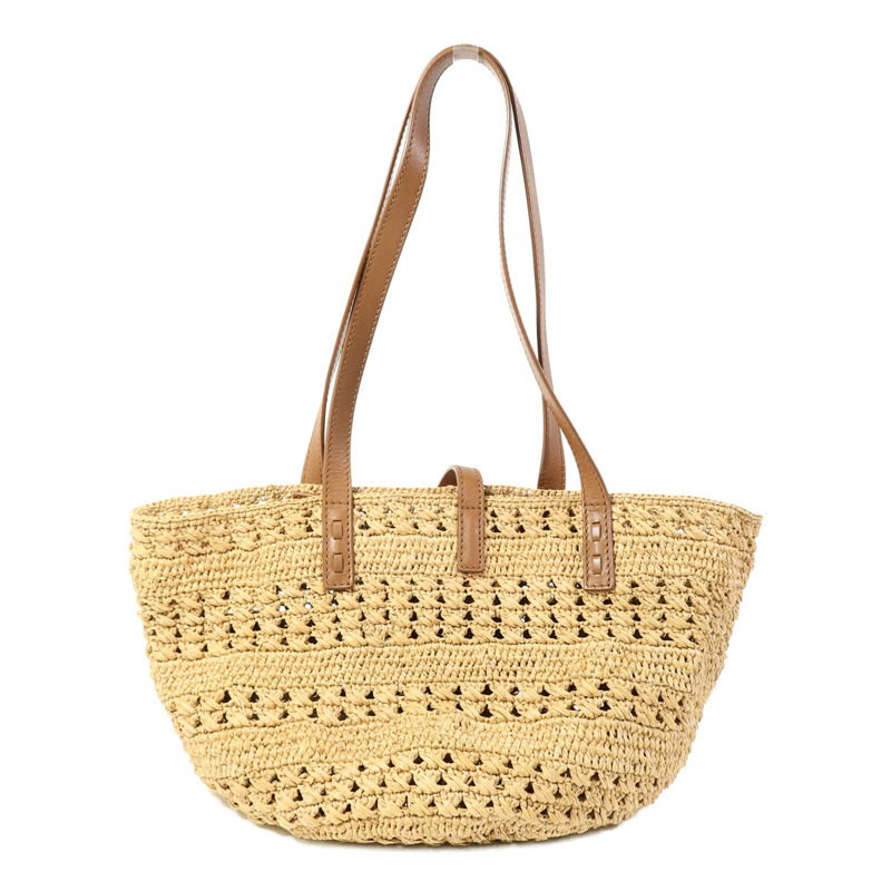 YVES SAINT LAURENT Raffia Small Panier Tote Bag手挽袋-2