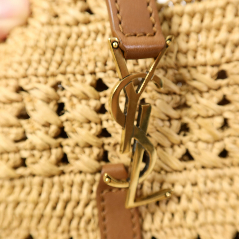 YVES SAINT LAURENT Raffia Small Panier Tote Bag手挽袋-7