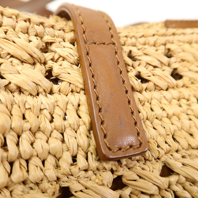 YVES SAINT LAURENT Raffia Small Panier Tote Bag手挽袋-13