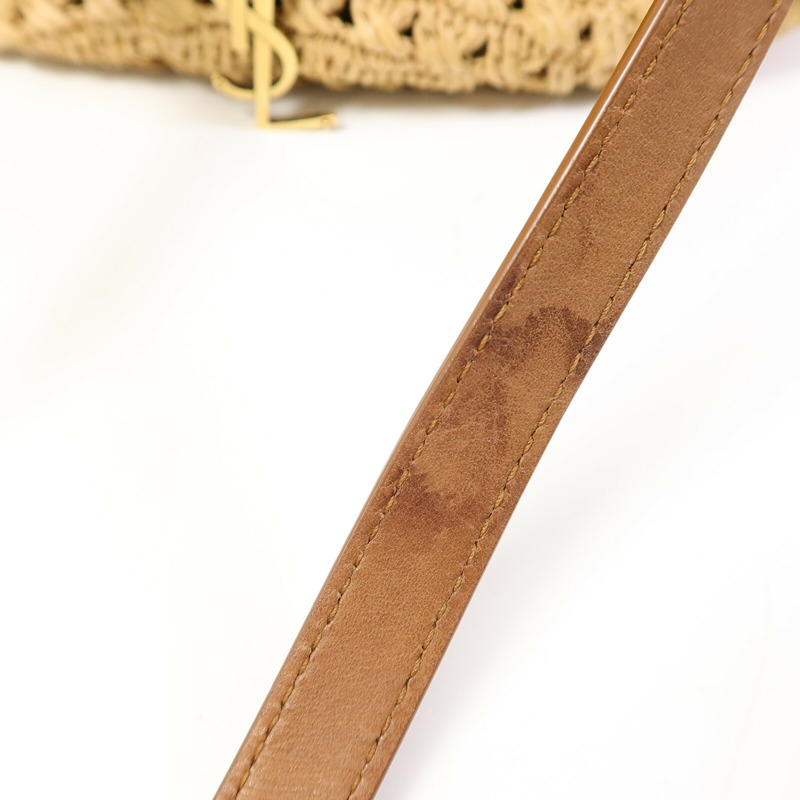 YVES SAINT LAURENT Raffia Small Panier Tote Bag手挽袋-14